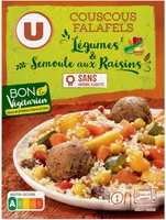 COUSCOUS FALALELS Légumes & Semoule aux Raisins