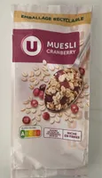 Céréales Müesli cranberry, 400g