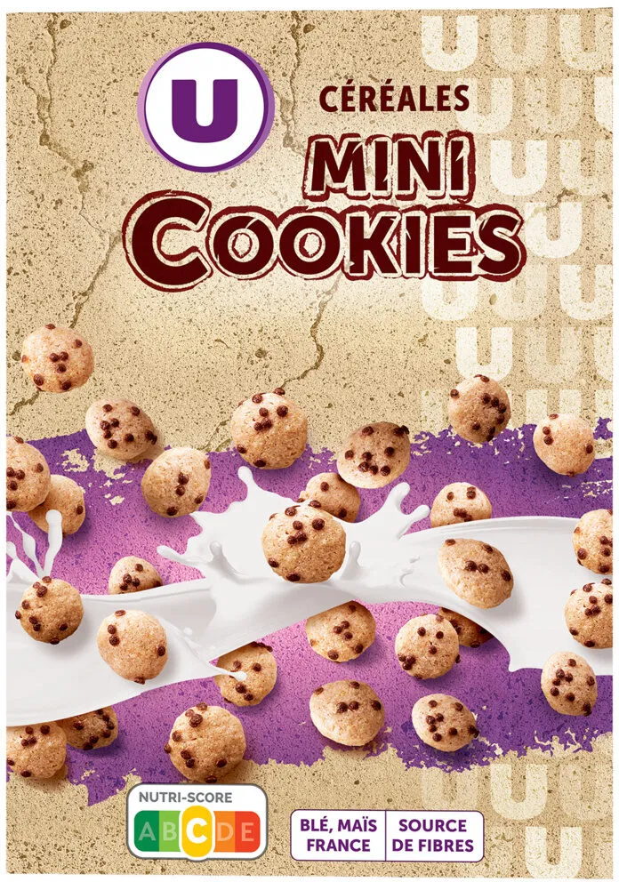 Céréales mini cookies, paquet 375g