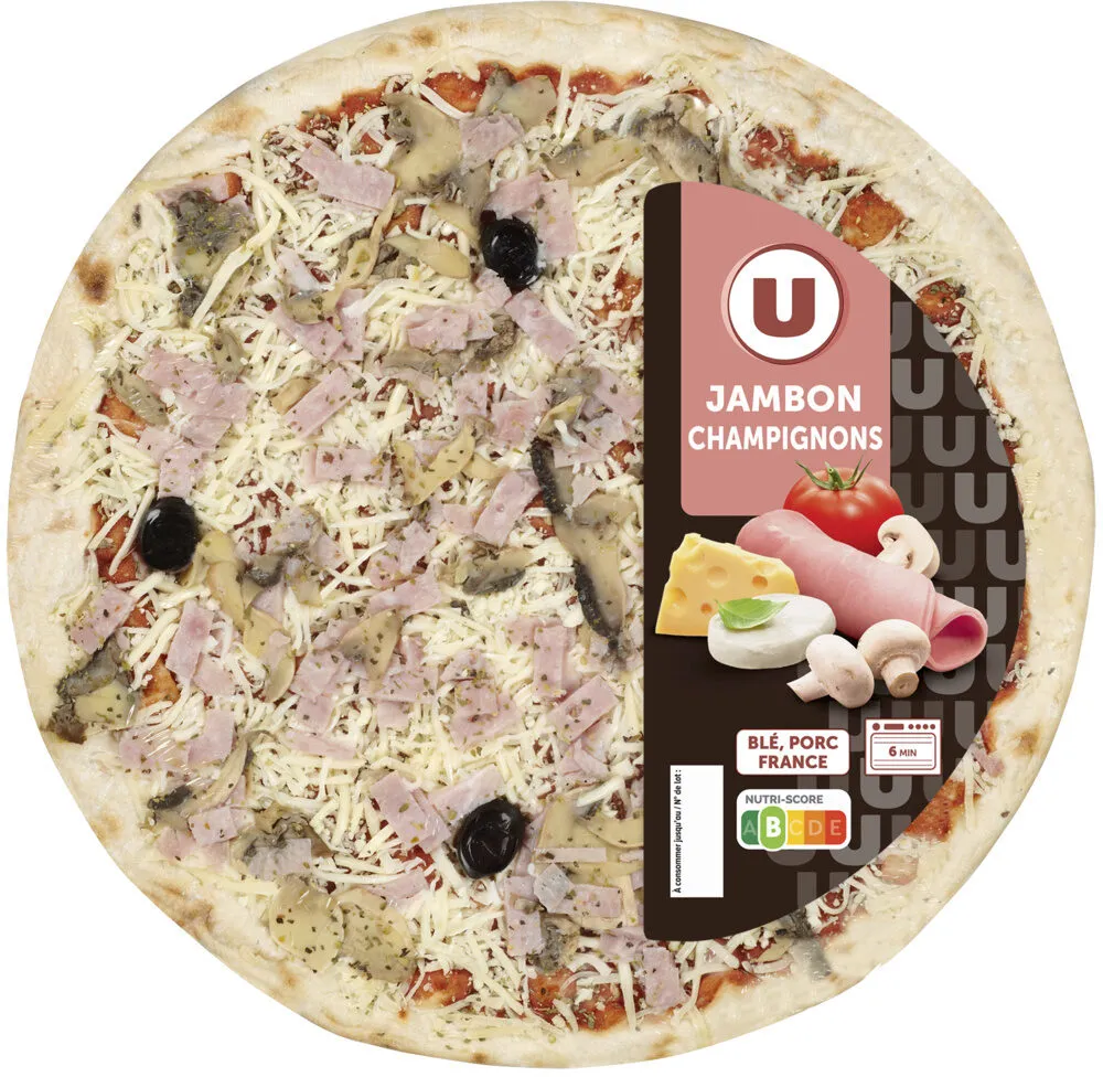 Pizza jambon champignons - 450g