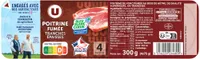 Poitrine de porc fumée - 4 tranches épaisses - 300g