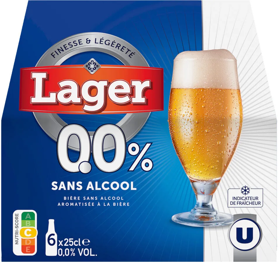 Bière LAGER 0,0° sans alcool 6x25cl