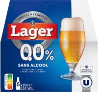 Bière LAGER 0,0° sans alcool 6x25cl