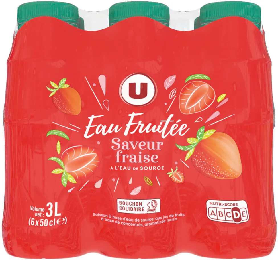 Eau fruitée Saveur Fraise pet 6x50cl
