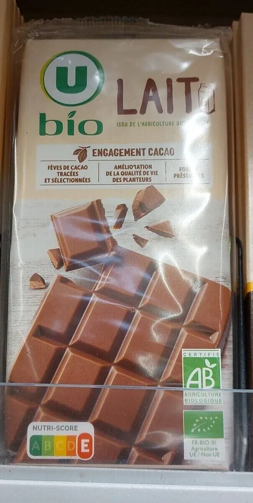Chocolat au lait, tablettes 2x100g