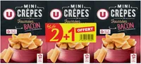 Mini crêpes fourrées au bacon étuis 2x65g + 1 offert