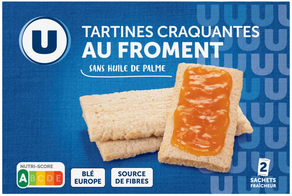 Tartines grillées craquantes au froment 250g