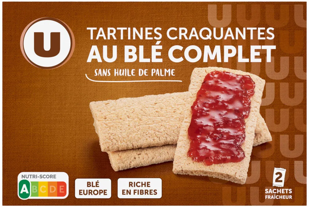 Tartines craquantes au blé complet 250g