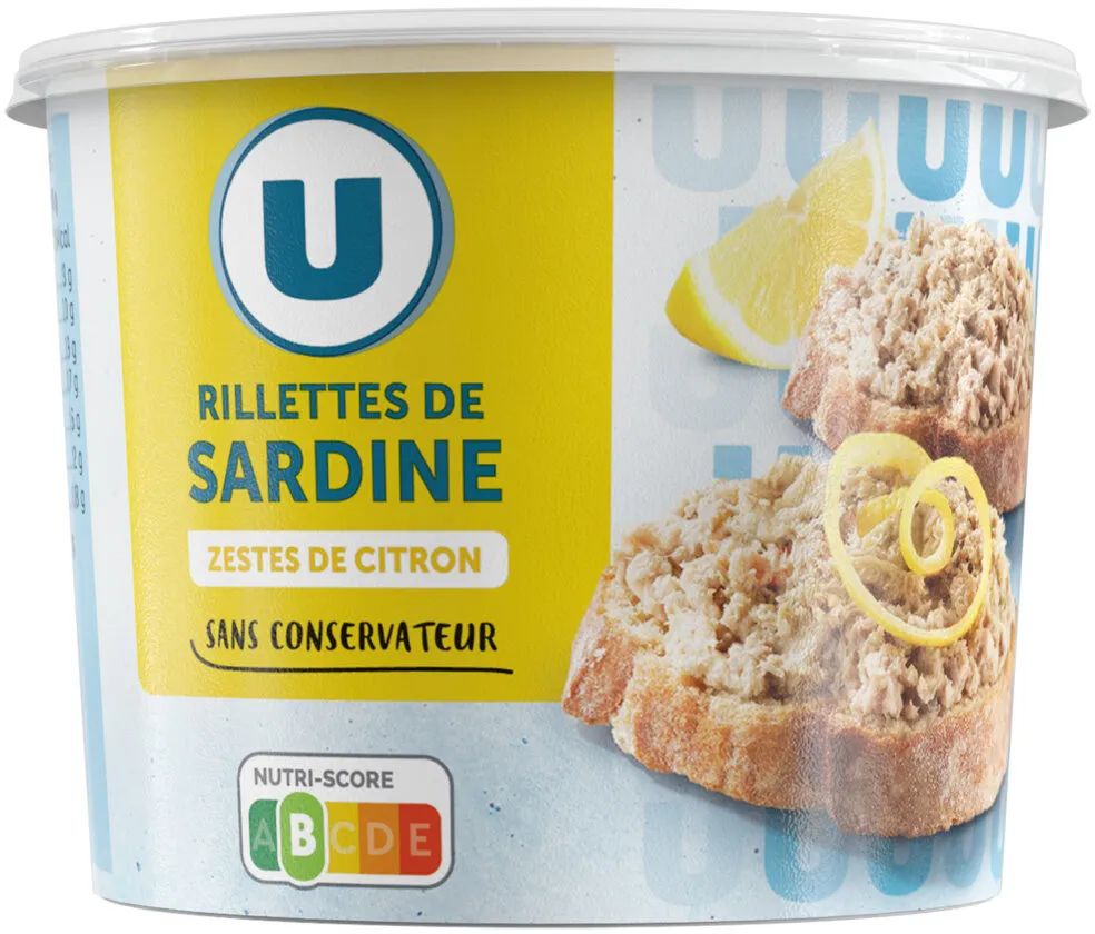 Rillettes de sardine aux zestes de citron - 140g