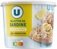 Rillettes de sardine aux zestes de citron - 140g