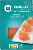 Émincé de truite fumée au bois de hêtre