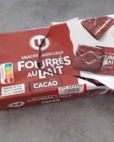 Gâteau moelleux cacao fourrés au lait - 2x390g