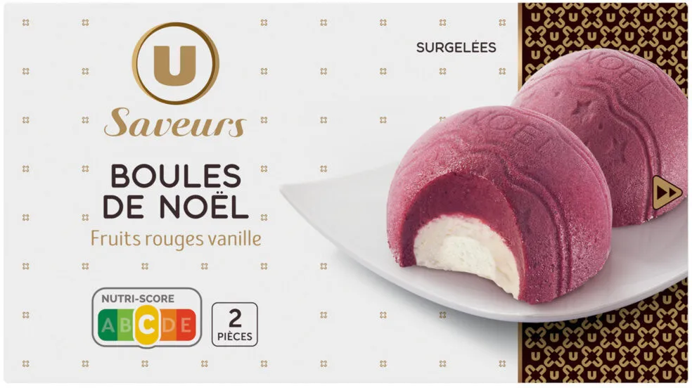 Boules de Noël fruits rouges vanille