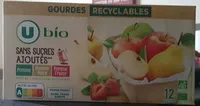 Purée pomme/pomme poire/pomme fraise sans sucre ajouté, gourdes 12x90g
