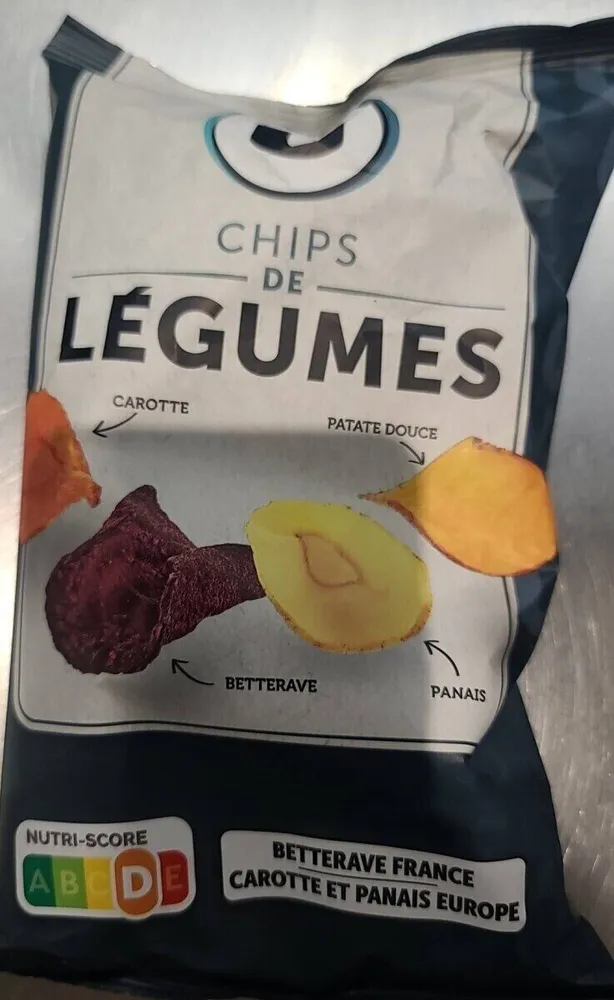 Chips de légumes, paquet 100g