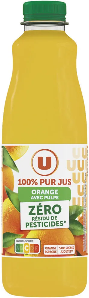 Pur jus d'orange avec pulpe ZRP pet 1L