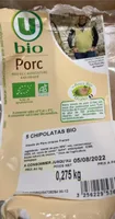 Chipolatas bio, 5 pièces - Barquette 275g