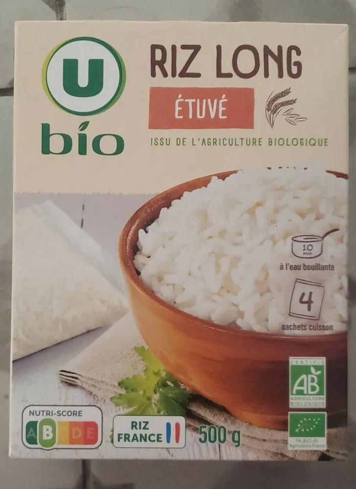 Riz étuvé 10 minutes, sachets 4x125g