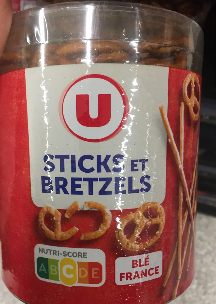 Sticks & bretzels salés, tubo 300g