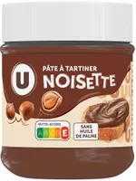 Pâte à tartiner aux noisettes sans huile de palme pot 200g