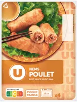 Nems au poulet + sauce nuoc mâm, x4 - 280g