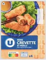 Nems aux crevettes + sauce Nuoc-mâm, x4 - 280g