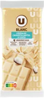 Chocolat blanc céréales croustillantes noix de coco - tablettes 2x100g