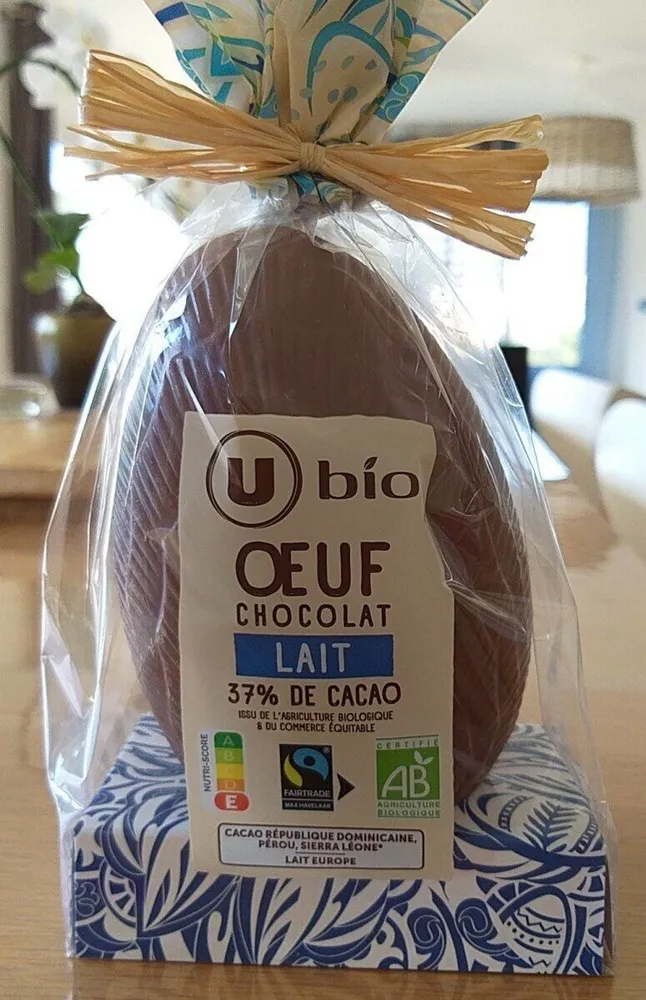Oeuf chocolat lait 37% cacao - 120g