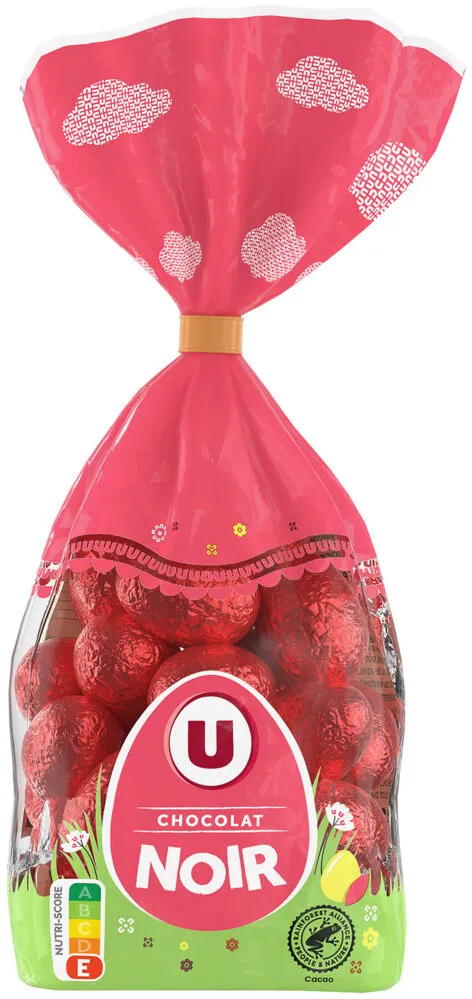Sachet petits oeufs chocolat noir praliné - 180g