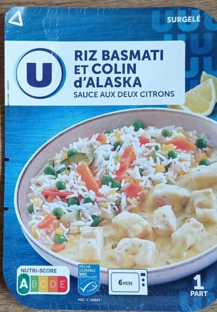 Riz basmati et colon d'Alaska