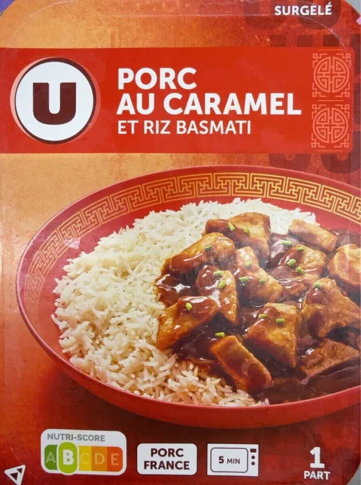Porc au caramel et riz basmati