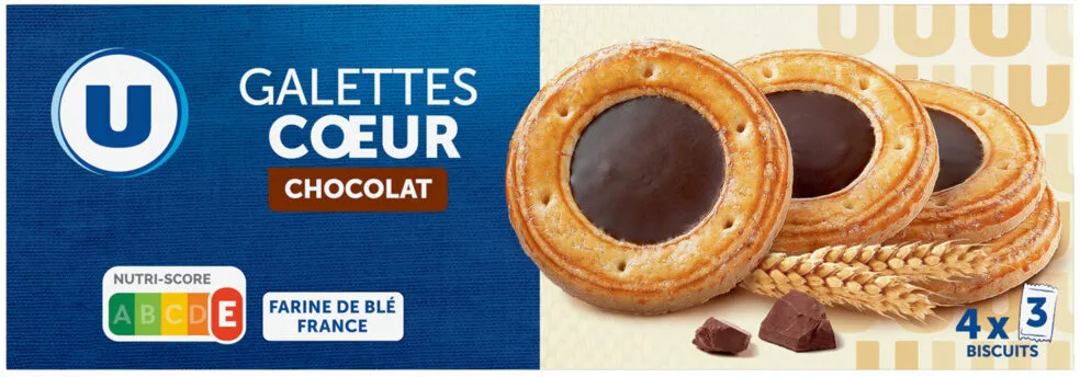 Galettes coeur chocolat 120g