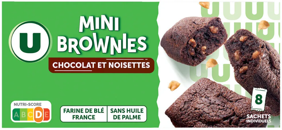 Mini brownie noisette et pépites de chocolat 240g
