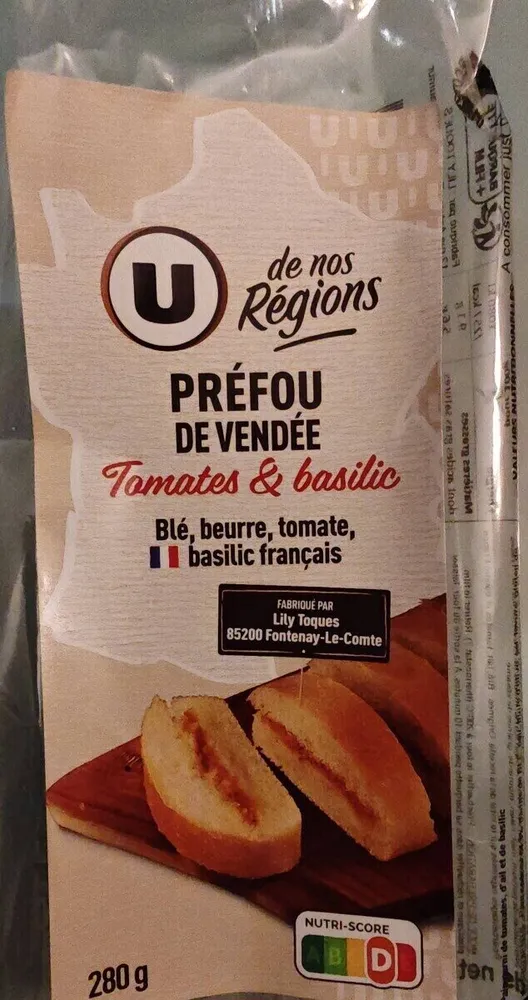 Prefou de Vendée tomates et basilic