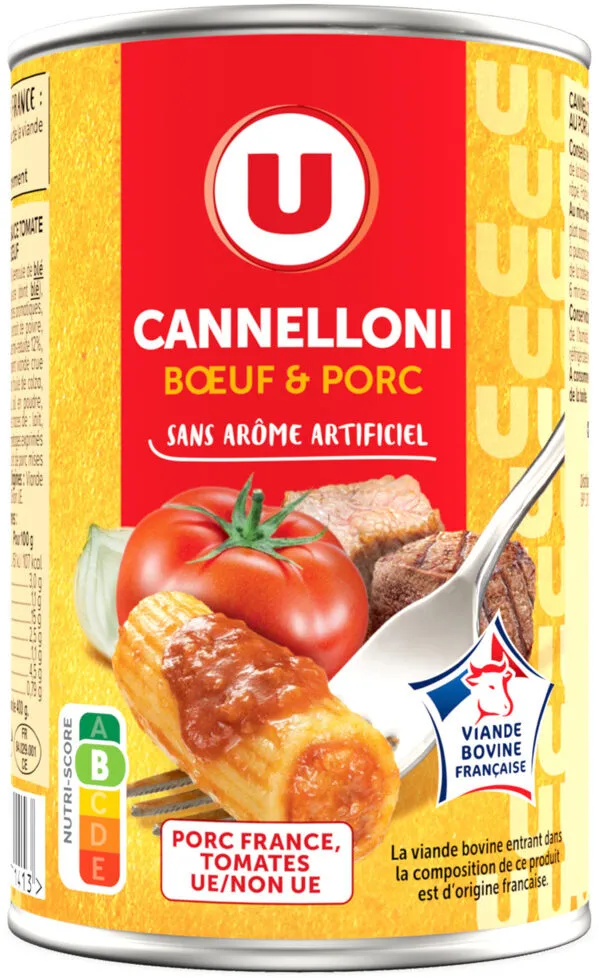 Cannelloni boeuf & porc