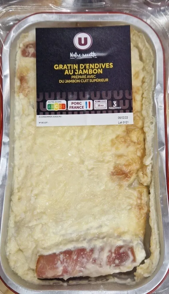 Gratin endives au jambon
