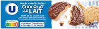 Biscuits Sablés céréales nappés chocolat au lait - étui 200g