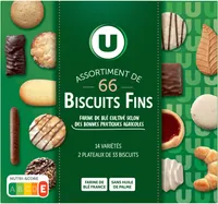 Assortiment de biscuits 14 variétés 66 biscuits fins, 400g