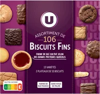 Assortiment de biscuits 13 variétés 106 biscuits fins, 750g