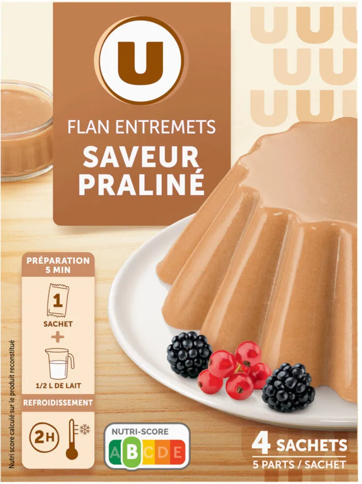 Flan Entremets Saveur Praliné