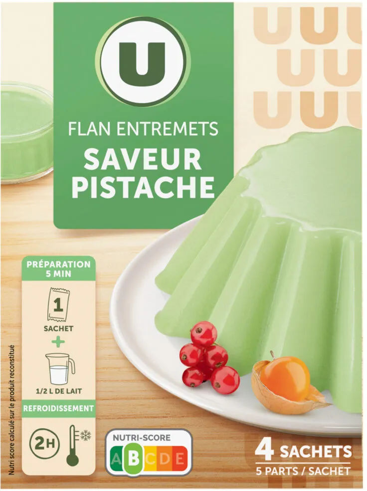 Flan Entremets Saveur Pistache