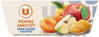 Dessert fruitier Coupelles sans sucres ajoutés pomme abricot - 4x100g