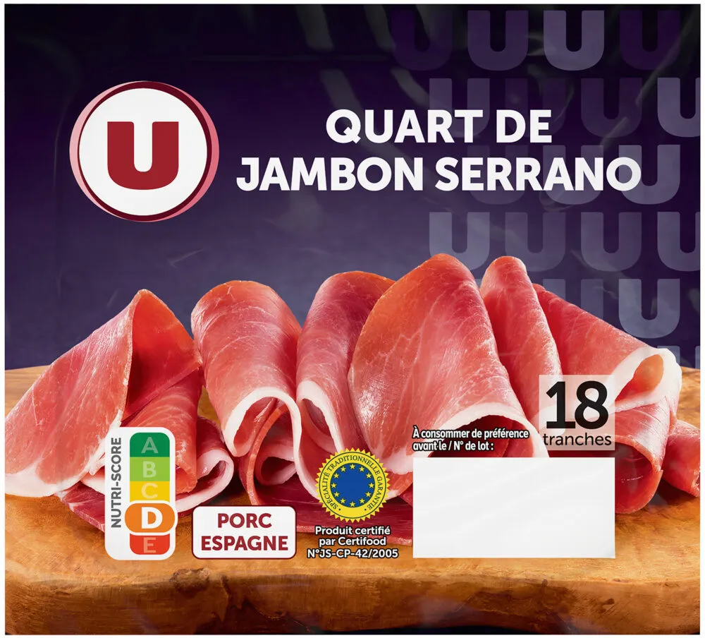 Quart de jambon serrano