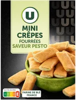 Biscuit apéritif Mini crêpes fourrées saveur pesto 65g