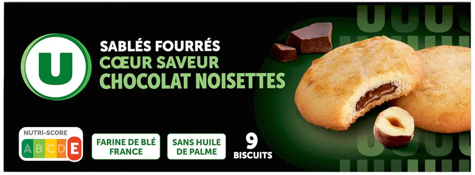 Sablés pur beurre Chocolat Noisette