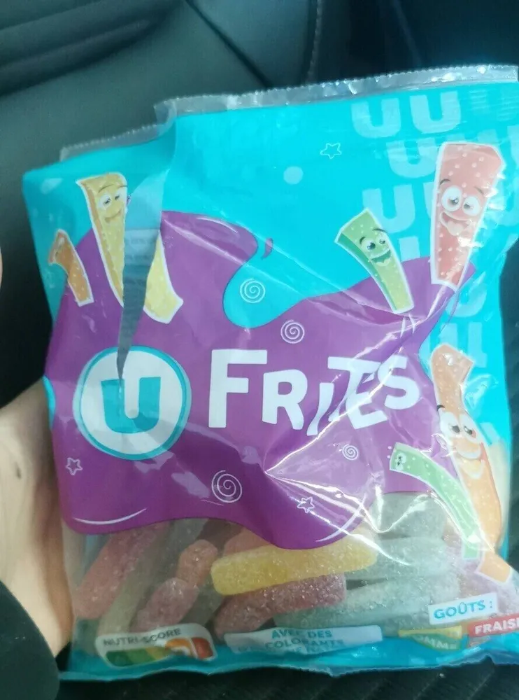 Bonbons Gélifiés frites acides - sachet 250g