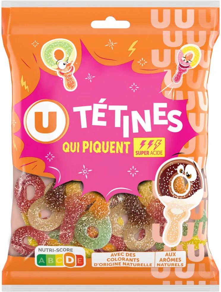 Bonbons gélifiés tétines - sachet de 250g