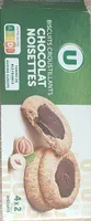 Biscuits croustillants chocolat noisette