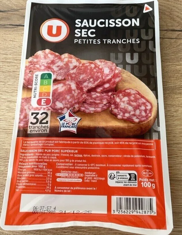 Saucisson Sec Pur Porc