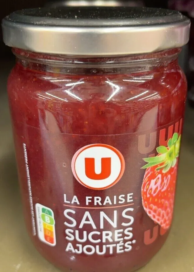 Préparation de fraises sans sucre ajouté pot de 280g